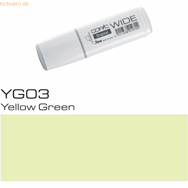 4511338019375 - 3 x Marker Wide YG03 Yellow Green