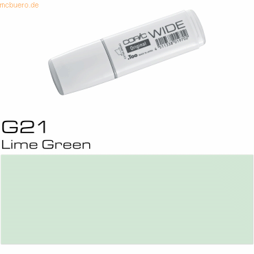 4511338019504 - 3 x Marker Wide G21 Lime Green