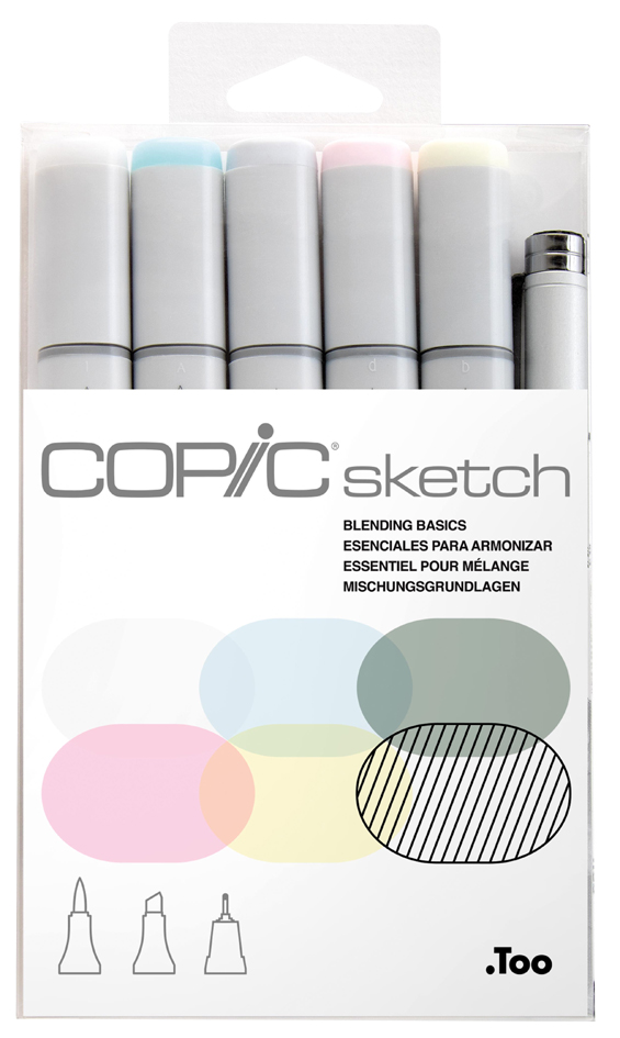 4511338052792 - COPIC Marker sketch 6er Set Blending Basic Tinte auf Alkoholbasis schnell trocknend untereinander - 1 Stück (21075682)