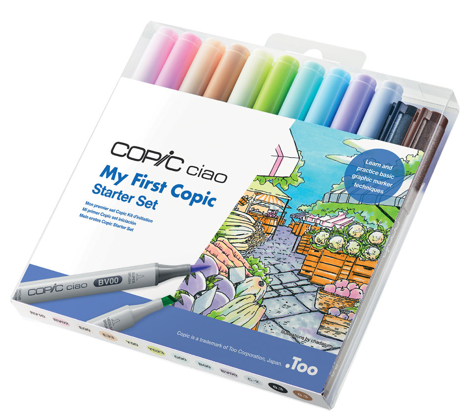 4511338063415 - COPIC Marker ciao My First COPIC Starter Set Der Marker zum Layouten Skizzieren und Illustrieren - 1 Stück (22075310)