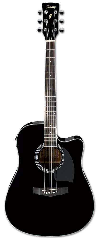 4515110325968 - PF15ECE-BK Akustikgitarre mit Pickup & Tuner Fichtendecke Black