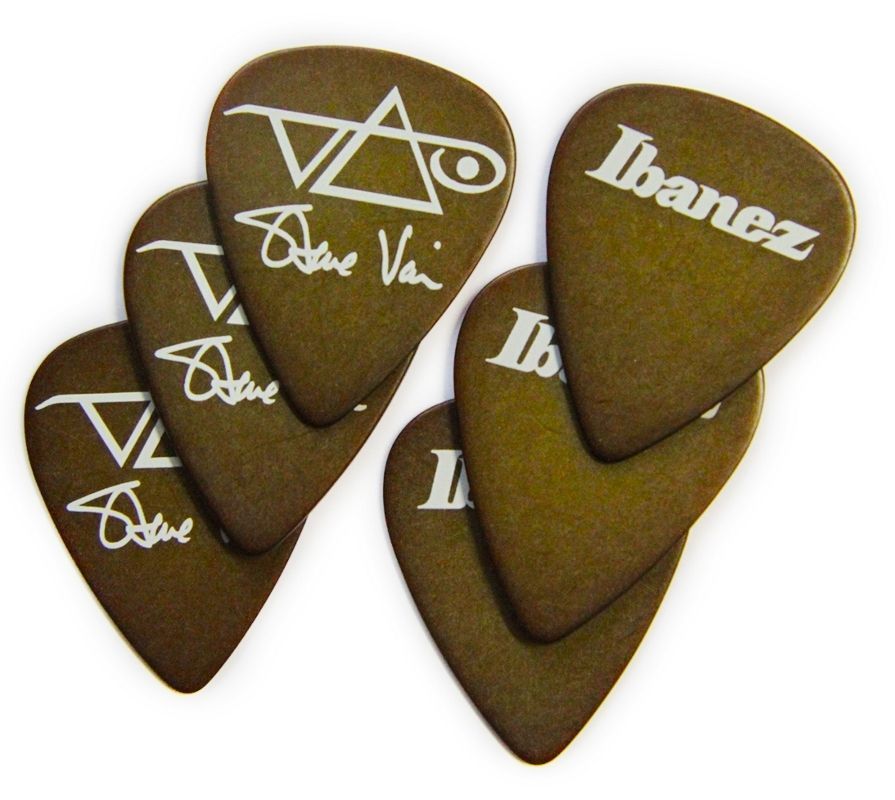 4515110332522 - Steve Vai Guitar-Pick Brown 6er Pack Polyacetal Picks Heavy 1mm