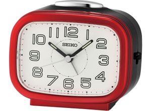 4517228840463 - Quarzwecker SEIKO QHK060R rot (rot schwarz) Wecker Wecker Schlafzimmer Leuchtzeiger Schlummerfunktion