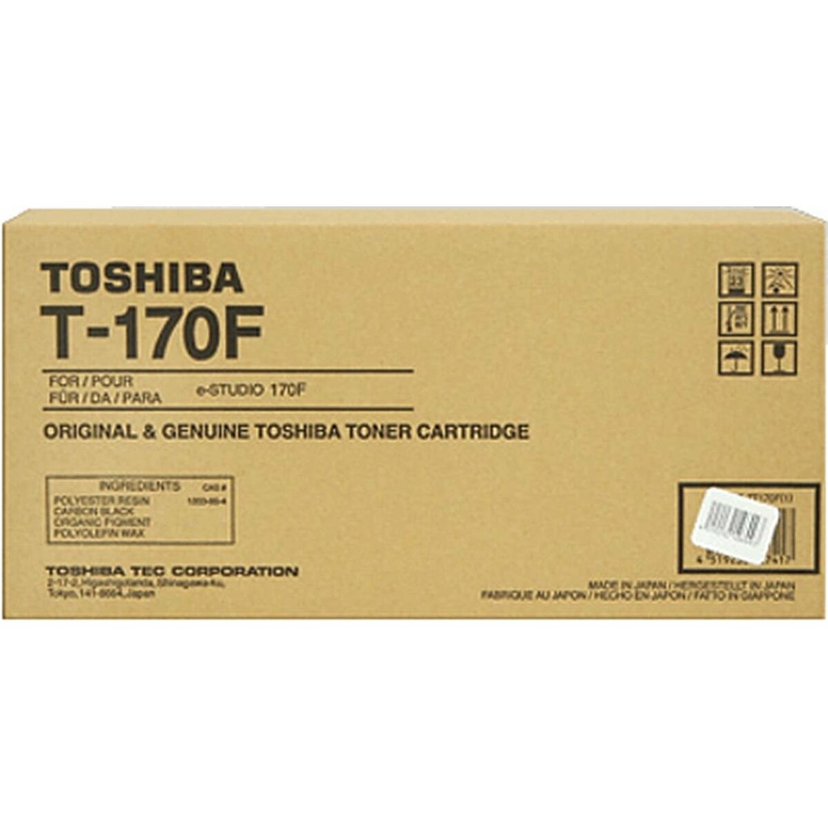 4519232159531 - T170F - Schwarz - original - Tonerpatrone - für e-STUDIO 170F 4519232159531 - T170F - Schwarz - original - Tonerpatrone - für e-STUDIO 170F