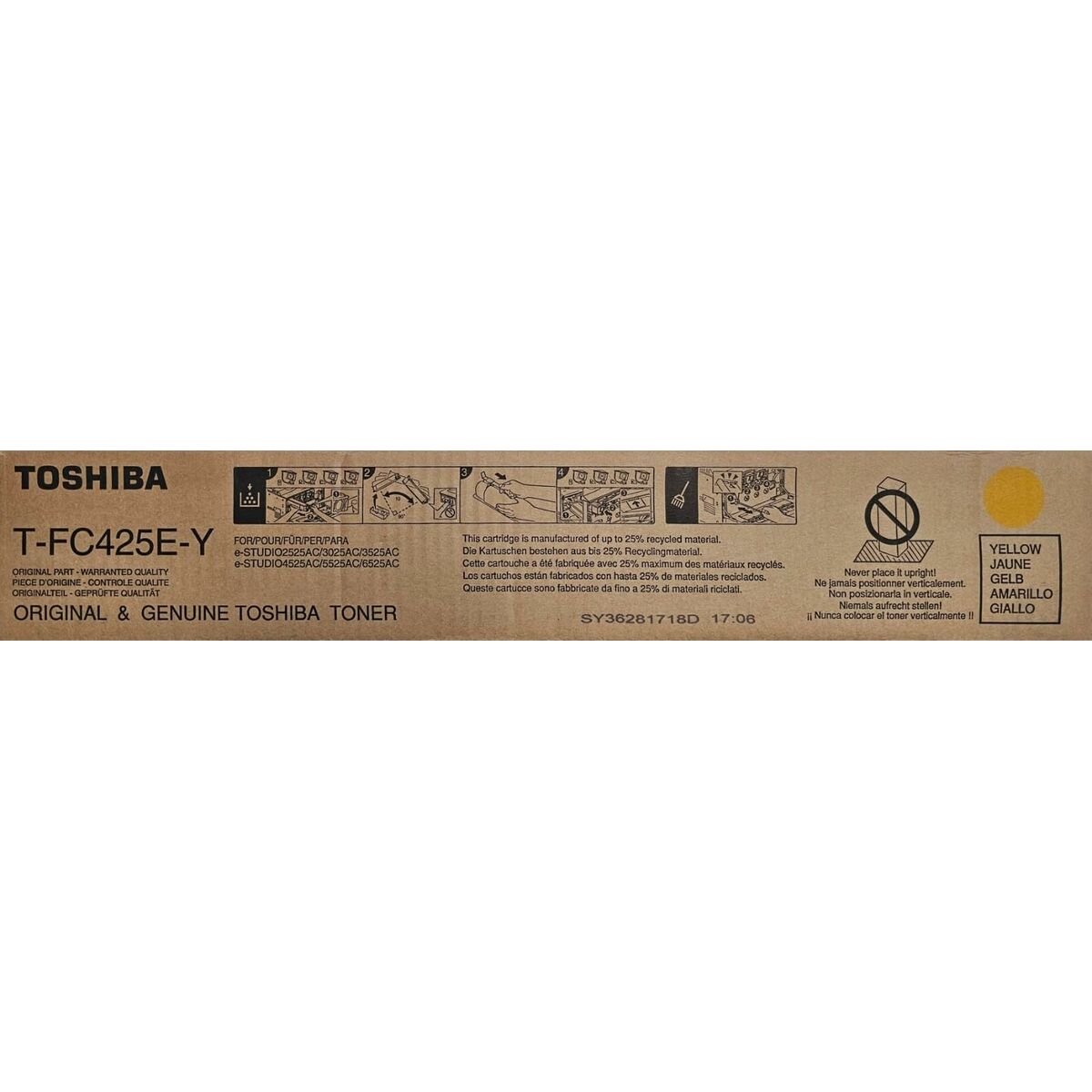 4519232188258 - Original Toner T-FC425EY e-STUDIO6525AC Series Yellow