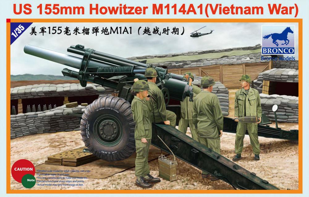 4544032691264 - Bronco Models CB35102 - 135 US 155mm Howitzer M114A1 (Vietnam War)