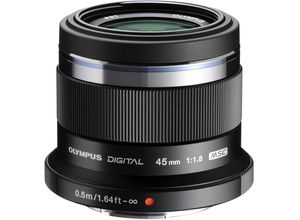 4545350044138 - OLYMPUS Festbrennweiteobjektiv MZUIKO DIGITAL 45 mm Objektive passend für & OM SYSTEM MFT Kameras schwarz Objektiv mit Festbrennweite