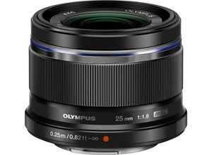 4545350045869 - OLYMPUS Festbrennweiteobjektiv MZUIKO DIGITAL 25 mm F18 Objektive passend für & OM SYSTEM MFT Kameras schwarz Objektiv mit Festbrennweite