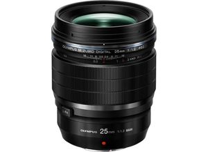 4545350050764 - OLYMPUS Festbrennweiteobjektiv MZUIKO DIGITAL ED 25 mm F12 PRO Objektive passend für & OM SYSTEM MFT Kameras schwarz Objektiv mit Festbrennweite