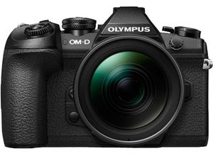 4545350050863 - OLYMPUS Systemkamera OM-D E-M1 Mark II inkl 12-40mm PRO Objektiv Fotokameras Gesichtserkennung HDR-Aufnahme schwarz Systemkameras