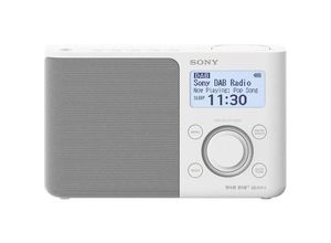 4548736056398 - XDR-S61D tragbares digitales Radio UKW DAB DAB+ Senderspeicher RDS-Funktion Wecker Batterie- und Netzbetrieb weiß