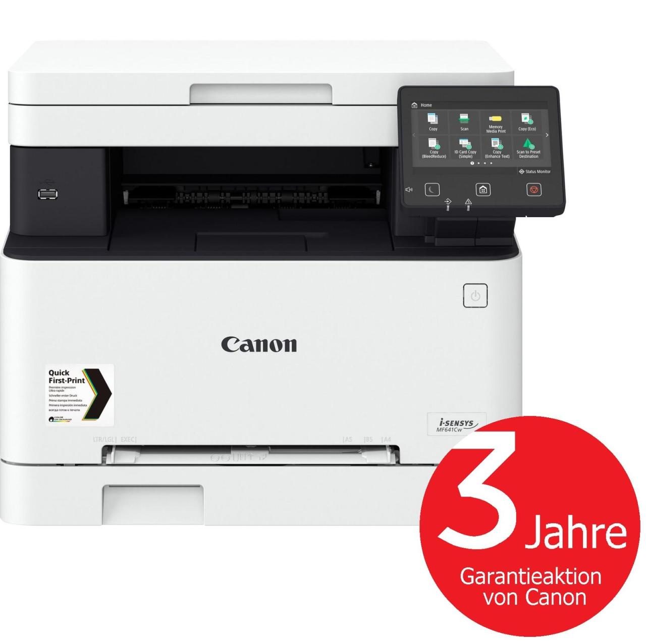 4549292121964 - Canon-Garantie-Aktion 3 Jahre erweiterte Garantie --> i-SENSYS MF641Cw Farblaser-Multifunktionsdrucker