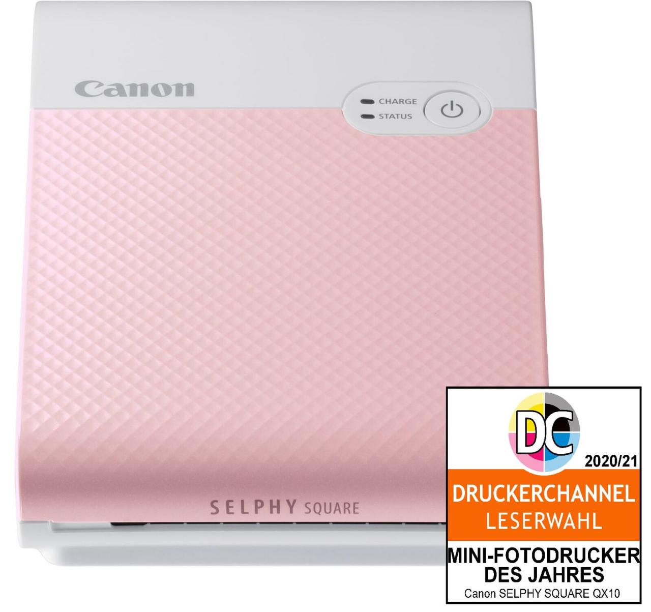 4549292158076 - SELPHY Square QX10 - Drucker - Farbe - Thermosublimation - 72 x 85 mm bis zu 07 Min Seite (Farbe) - Wi-Fi - pink