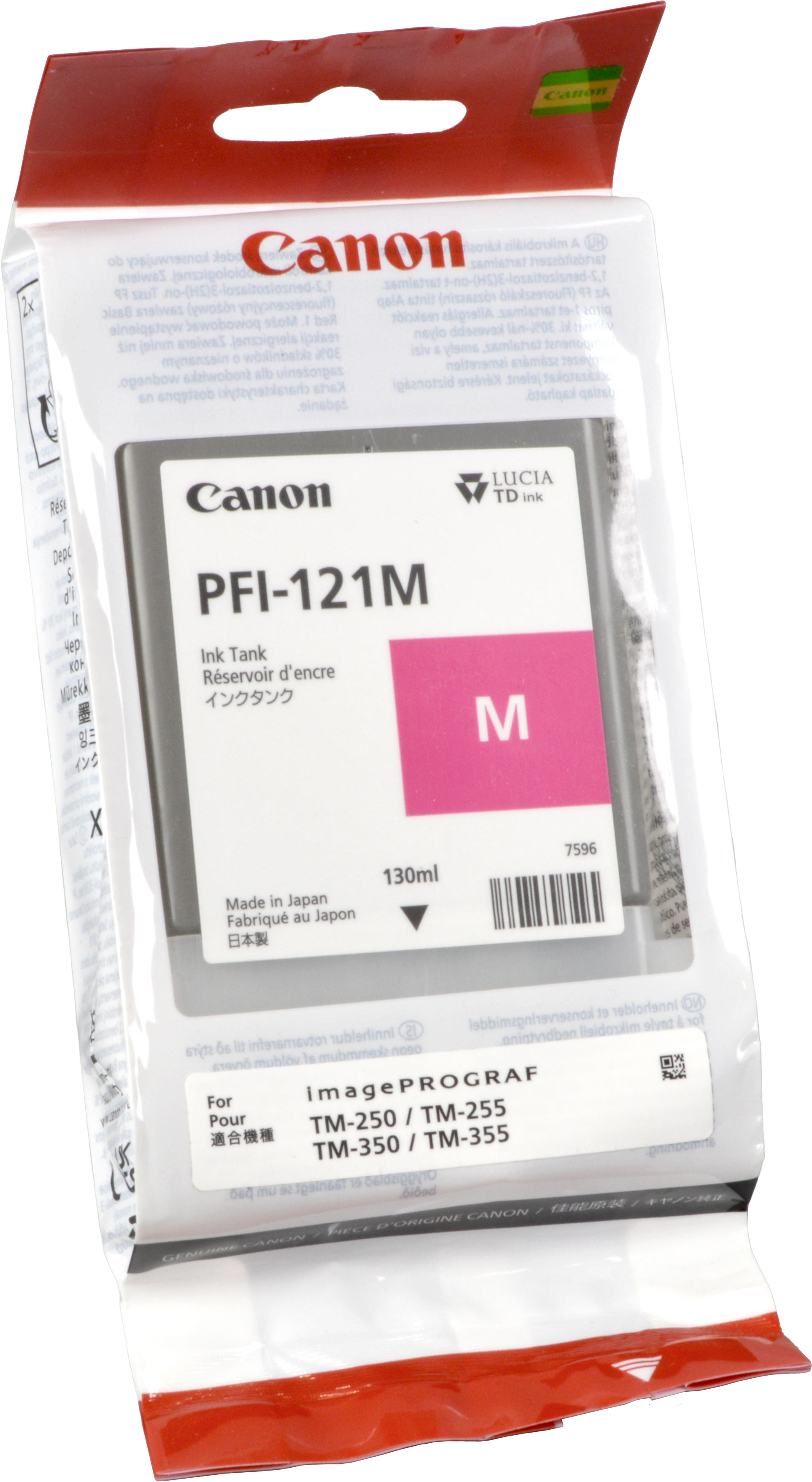 4549292222128 - Tinte PFI-121M magenta für iPF TM255 TM350 TM355 Inhalt 130ml 4549292222128 Canon 4549292222128 - Tinte PFI-121M magenta für iPF TM255 TM350 TM355 Inhalt 130ml 4549292222128 Canon
