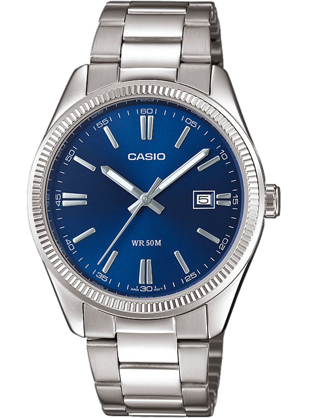 4549526207921 - Quarzuhr CASIO TIMELESS COLLECTION MTP-1302PD-2AVEF Armbanduhren blau (silberfarben) Damen Armbanduhr Herrenuhr Damenuhr analog Datum Neo-Display