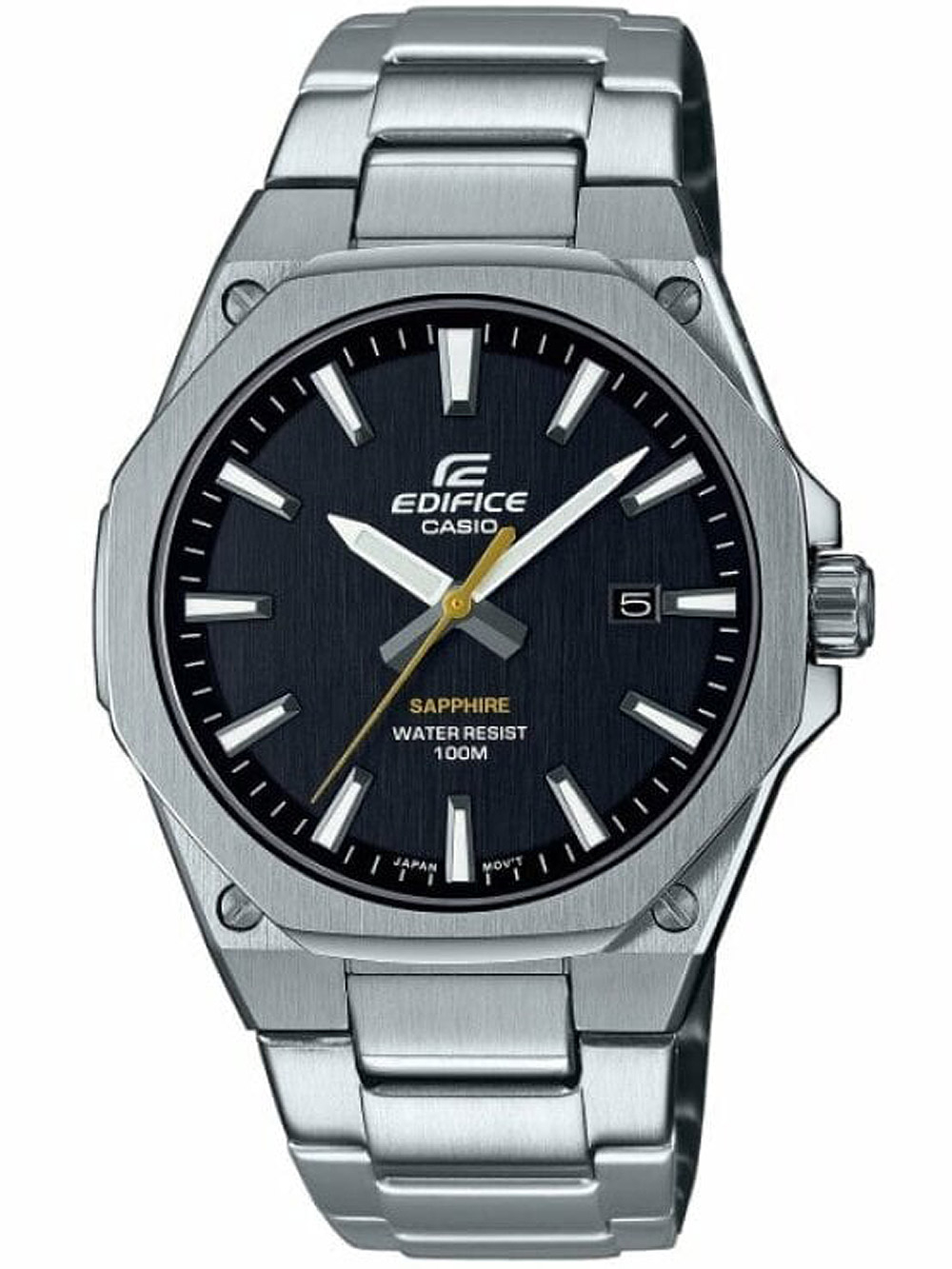 4549526279522 - Quarzuhr EFR-S108D-1AVUEF Armbanduhren silberfarben Herren Quarzuhren Armbanduhr Herrenuhr Datum bis 10 bar wasserdicht Saphirglas