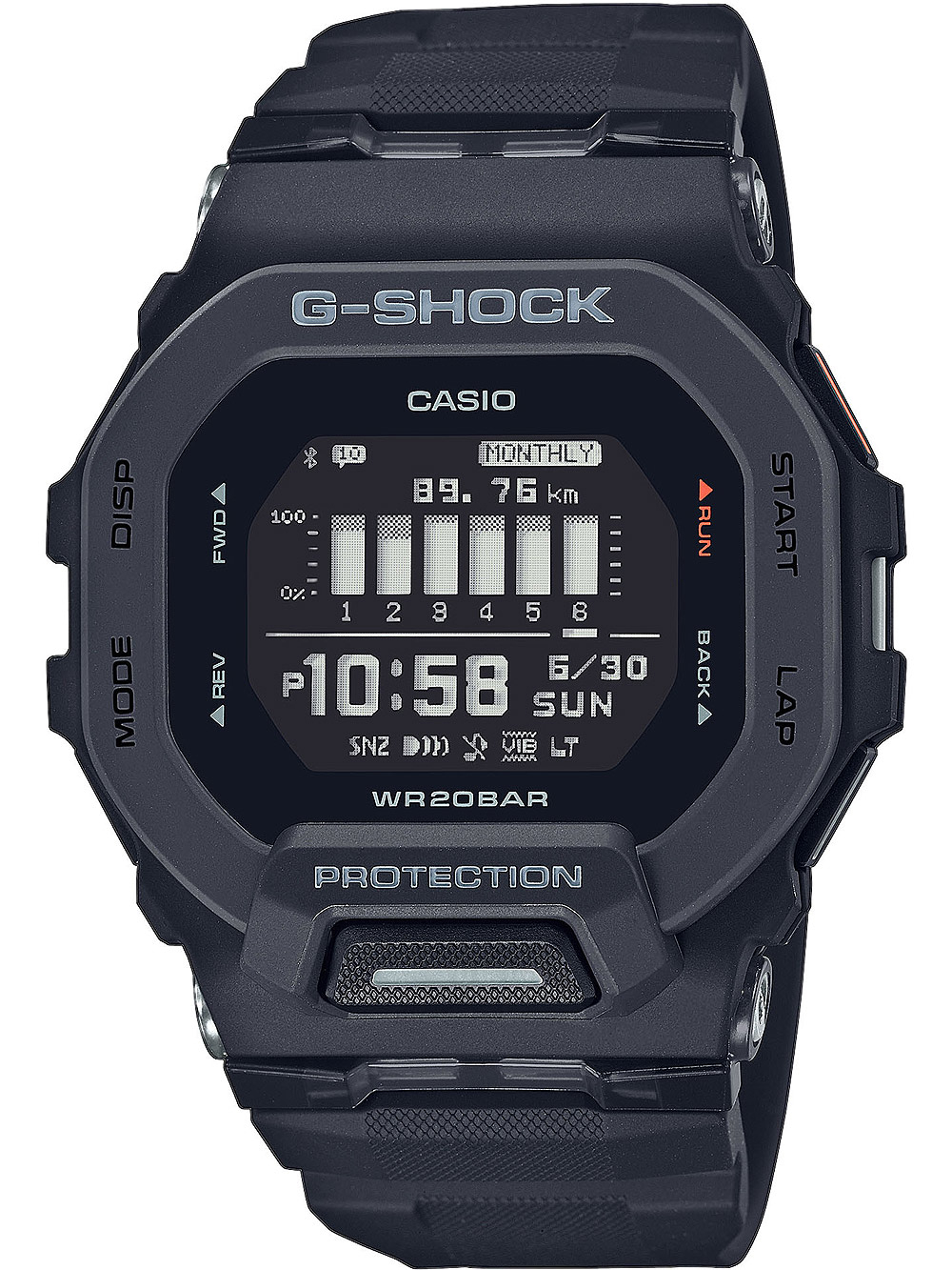 4549526306273 - Smartwatch CASIO G-SHOCK GBD-200-1ER Smartwatches schwarz Smartwatch Fitness-Tracker Armbanduhr Herrenuhr Bluetooth Schrittzähler Stoppfunktion 4549526306273 - Smartwatch CASIO G-SHOCK GBD-200-1ER Smartwatches schwarz Smartwatch Fitness-Tracker Armbanduhr Herrenuhr Bluetooth Schrittzähler Stoppfunktion