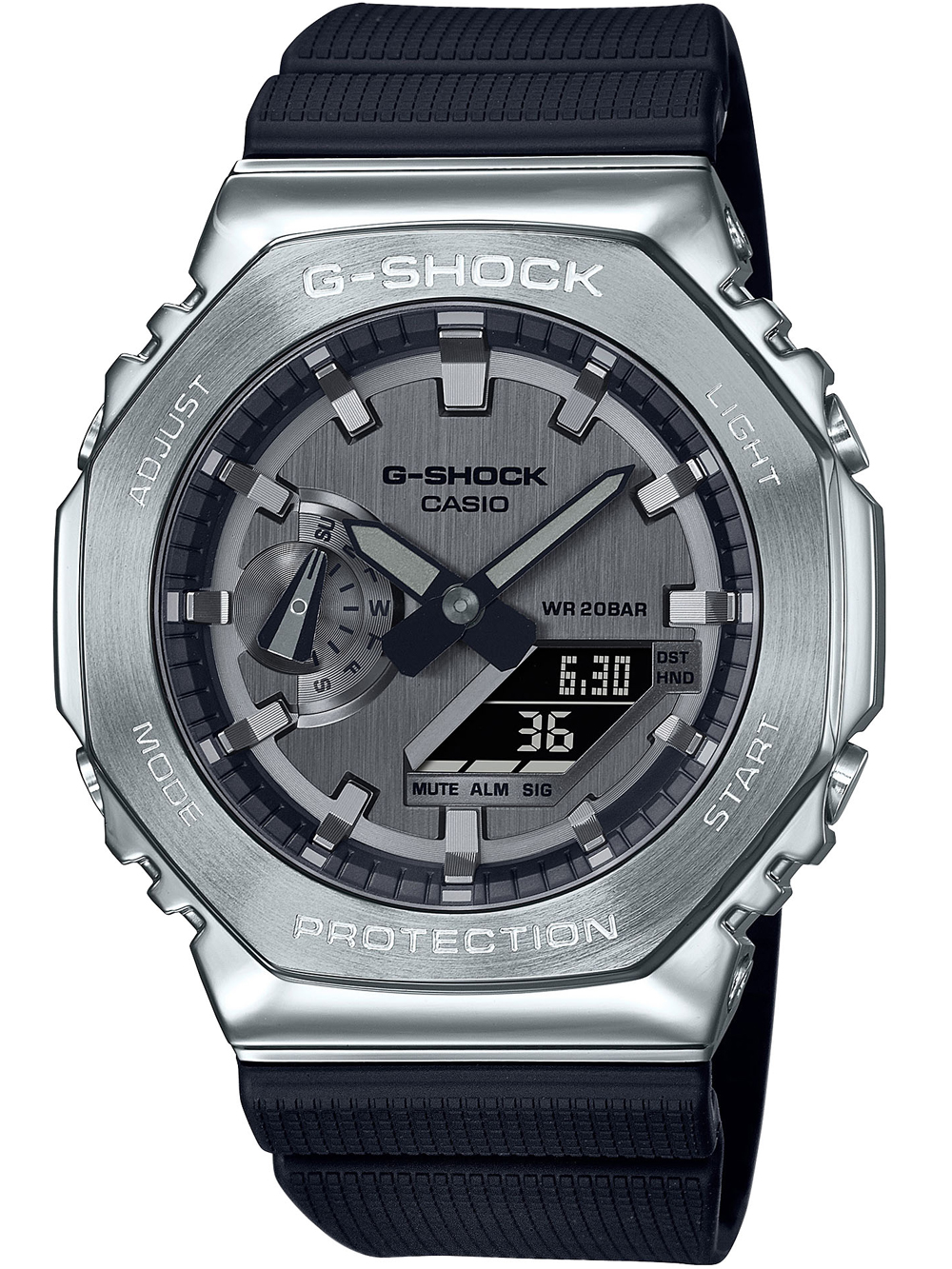 4549526307034 - Chronograph CASIO G-SHOCK GM-2100-1AER Armbanduhren schwarz Herren Quarzuhren Quarzuhr Armbanduhr Herrenuhr Weltzeit bis 20 bar wasserdicht