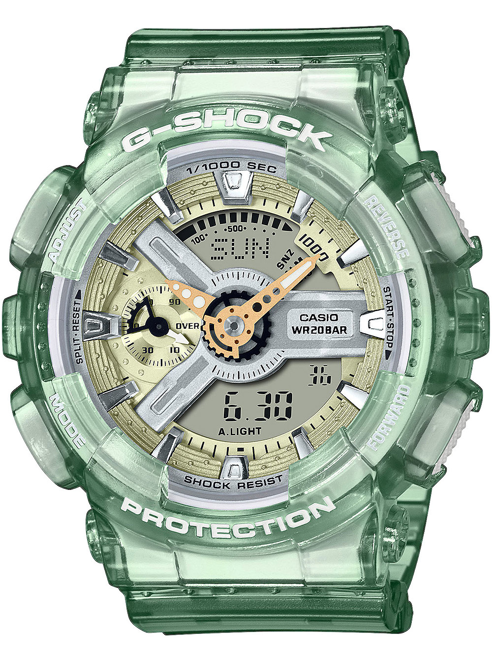 4549526318597 - Chronograph CASIO G-SHOCK GMA-S110GS-3AER Armbanduhren grün (hellgrün) Damen Quarzuhren