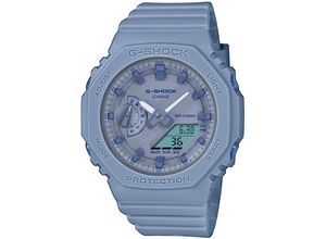 4549526340253 - Chronograph CASIO G-SHOCK GMA-S2100BA-2A2ER Armbanduhren blau (hellblau) Damen Quarzuhren Quarzuhr Armbanduhr Damen Herren digital bis 20 bar wasserdicht