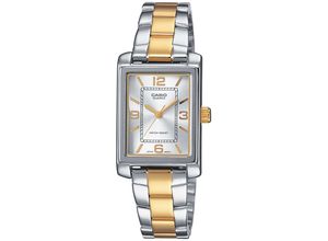 4549526340925 - Quarzuhr CASIO TIMELESS COLLECTION LTP-1234PSG-7AEG Armbanduhren silberfarben (silberfarben goldfarben) Damen Armbanduhr Damenuhr analog