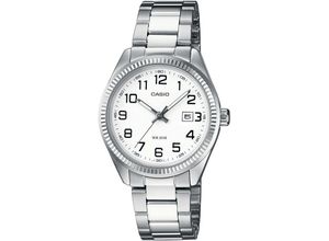 4549526340963 - Quarzuhr CASIO TIMELESS COLLECTION Armbanduhren silberfarben (edelstahlfarben) Damen Armbanduhr Damenuhr analog Datum