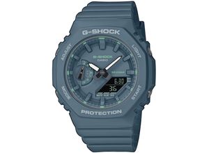 4549526349539 - Chronograph CASIO G-SHOCK GMA-S2100GA-3AER Armbanduhren blau (petrol) Damen Quarzuhren Quarzuhr Armbanduhr Damen Herren digital bis 20 bar wasserdicht