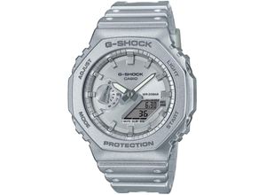 4549526355301 - Chronograph CASIO G-SHOCK GA-2100FF-8AER Armbanduhren silberfarben Herren Quarzuhren Quarzuhr Armbanduhr Herrenuhr digital bis 20 bar wasserdicht