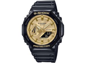 4549526358203 - Chronograph CASIO G-SHOCK GA-2100GB-1AER Armbanduhren schwarz Herren Quarzuhren Quarzuhr Armbanduhr Herrenuhr digital bis 20 bar wasserdicht