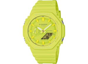 4549526370311 - Chronograph CASIO G-SHOCK Armbanduhren gelb Damen Quarzuhren Quarzuhr Armbanduhr Damen Herren digital bis 20 bar wasserdicht