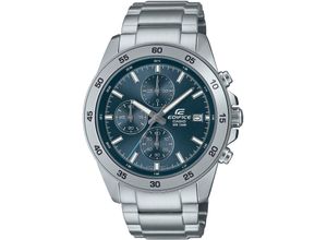 4549526371226 - Chronograph Armbanduhren silberfarben (edelstahlfarben blau) Herren Quarzuhren Quarzuhr Armbanduhr Herrenuhr bis 10 bar wasserdicht Stoppfunktion