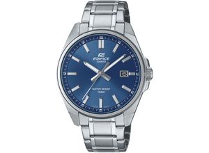 4549526374036 - Quarzuhr Armbanduhren silberfarben (edelstahlfarben blau) Herren Quarzuhren Armbanduhr Herrenuhr bis 10 bar wasserdicht Datum