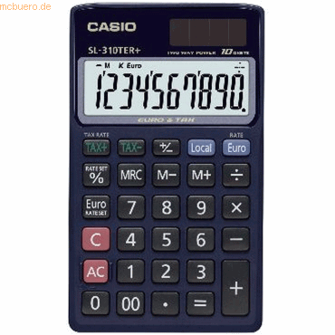 4549526612350 - Taschenrechner SL-310TER+ 10-stellig SolarBatterie 4549526612350 SL-310TER+WA-EP