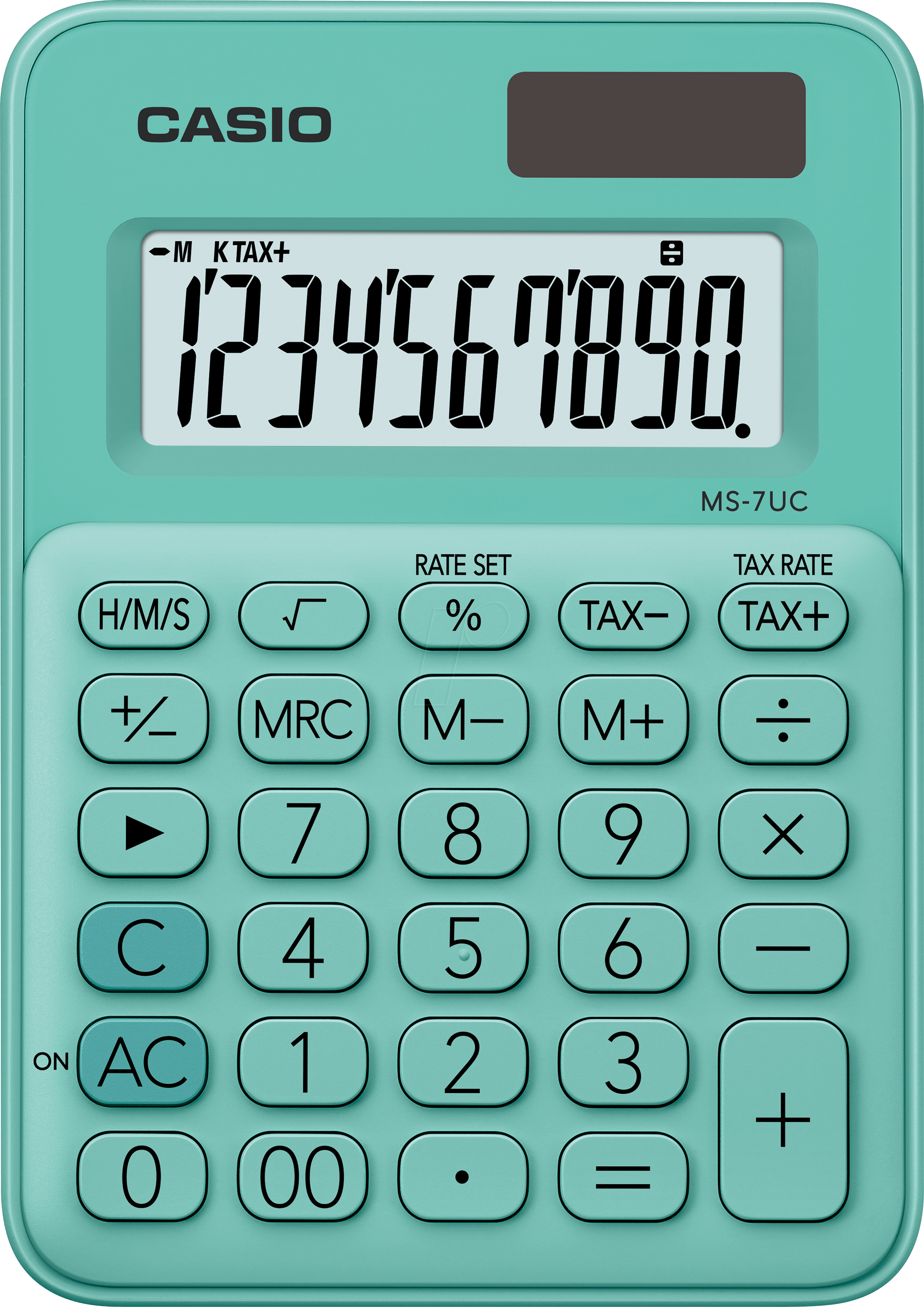 4549526612701 - Casio MS-7UC Taschenrechner Desktop Display-Rechner Grün 454952