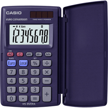 4549526613746 - CASIO HS-8VERA Taschenrechner 8-stellig mit 360° umschlagbarer Schutzklappe Solar- Batteriebetrieb 4549526613746 - CASIO HS-8VERA Taschenrechner 8-stellig mit 360° umschlagbarer Schutzklappe Solar- Batteriebetrieb