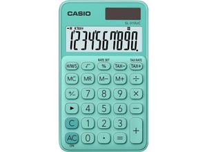 4549526700132 - CASIO SL-310UC - Taschenrechner 10-stellig in zehn Farbvarianten Grün