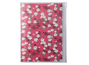 4550045107135 - MARKS 2023 2024 Taschenkalender A5 vertikal Flower Pattern Red