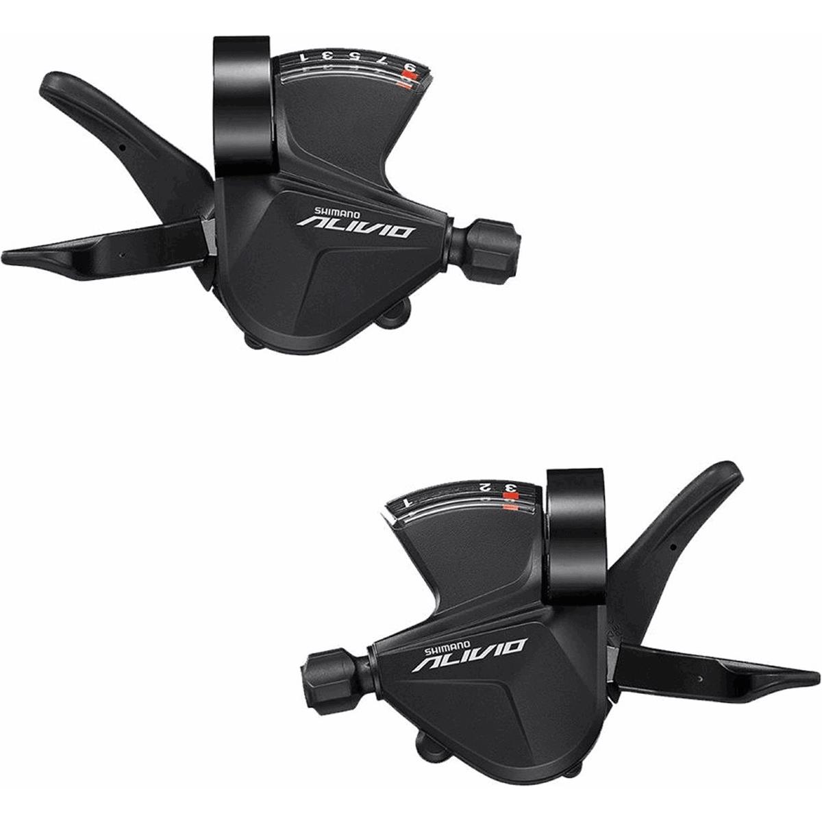 4550170621872 - Alivio M3100 2x9V MTB Schaltgriffe Schwarz - Paar mit Push&Pull 4550170621872 - Alivio M3100 2x9V MTB Schaltgriffe Schwarz - Paar mit Push&Pull