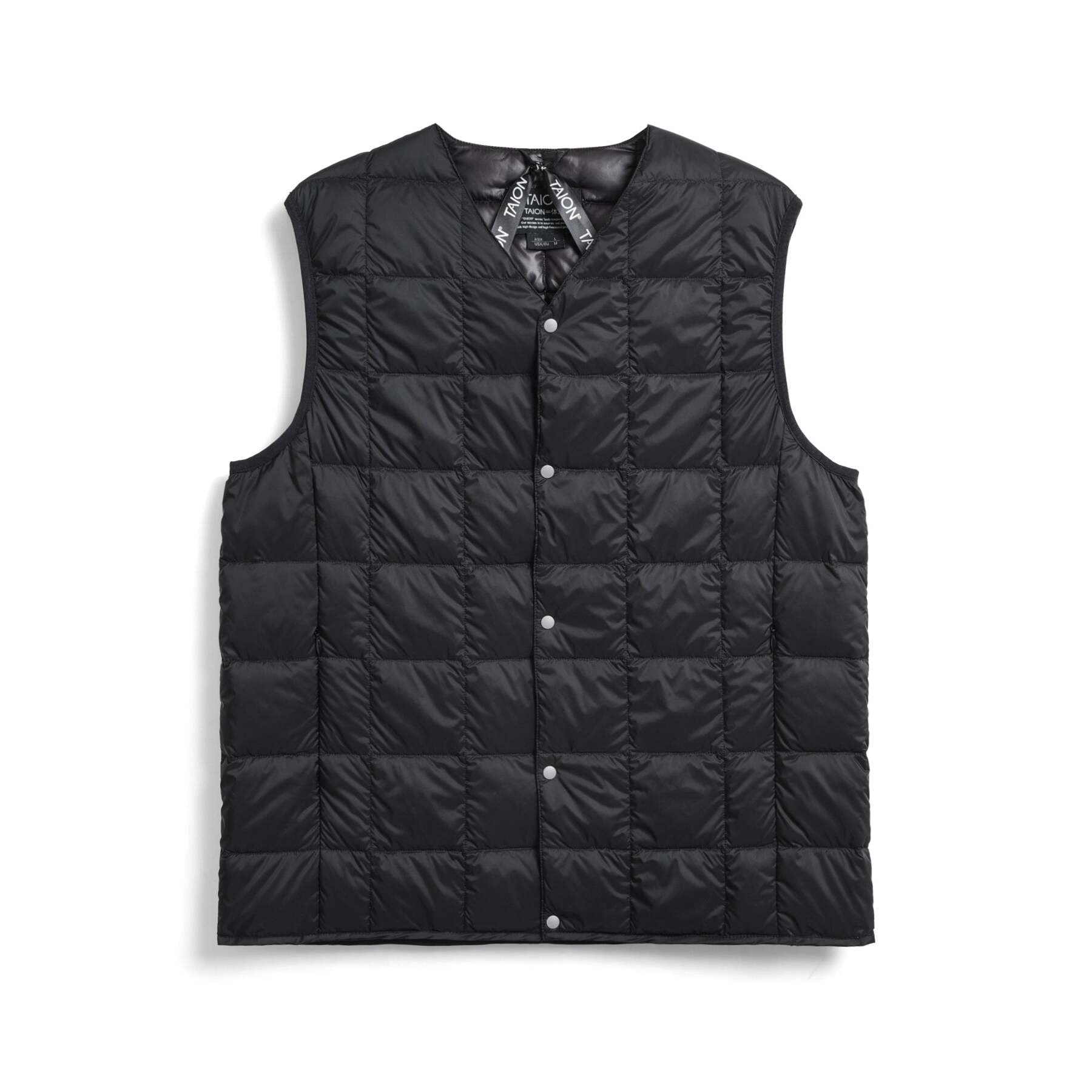4573693000054 - Basic-Innenjacke mit geknöpftem V-Ausschnitt Taion