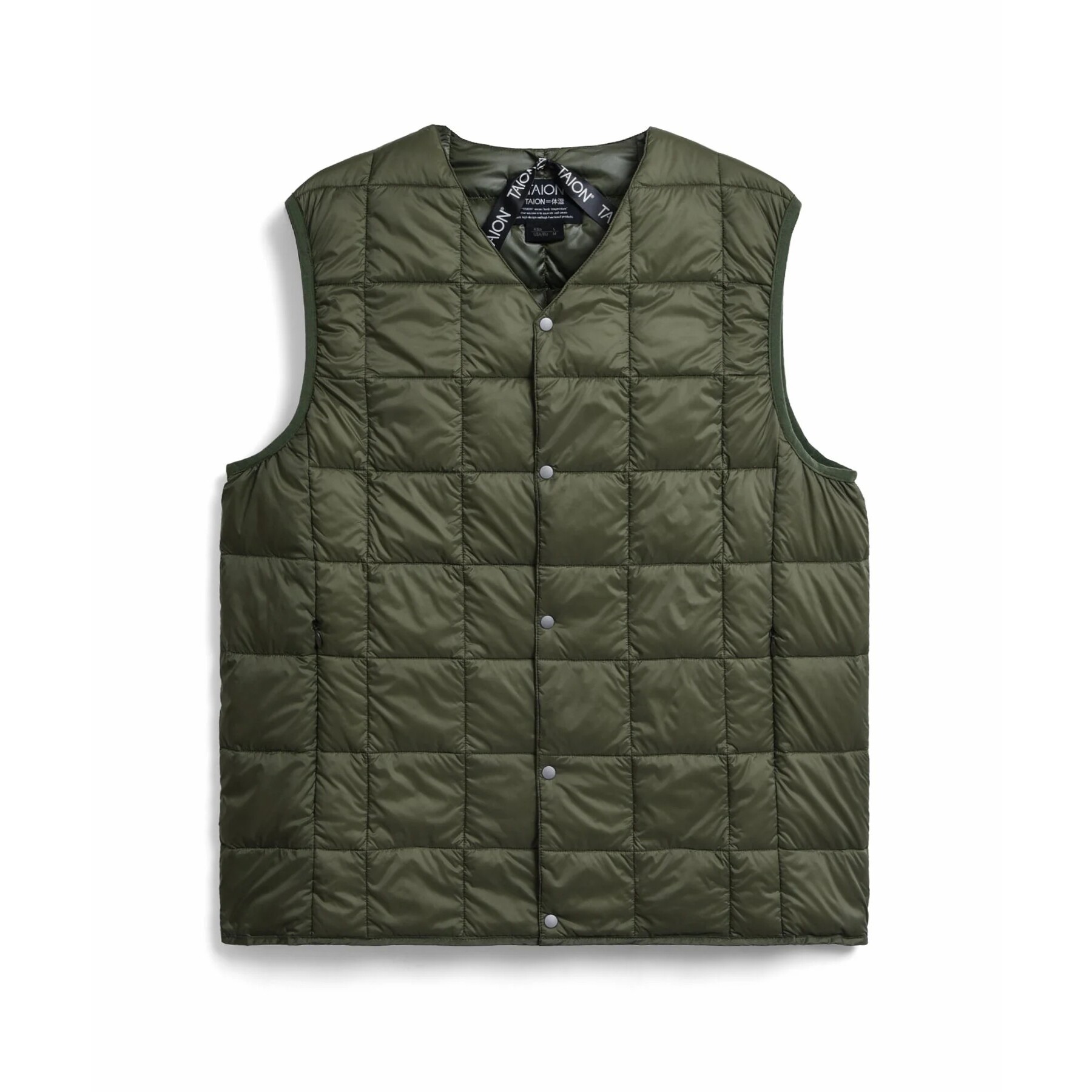 4573693000689 - Basic-Innenjacke mit geknöpftem V-Ausschnitt Taion 4573693000689 - Basic-Innenjacke mit geknöpftem V-Ausschnitt Taion
