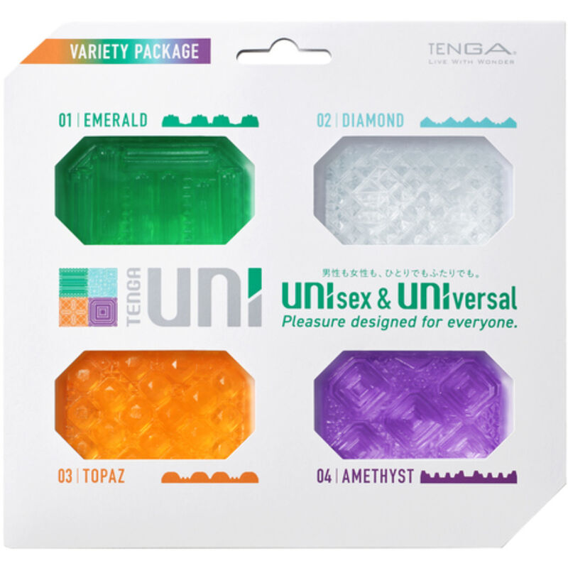 4582655741546 - - UNI VARIETY MASTURBATOR FINGERHÜHSCH PACKUNG 4 EINHEITEN