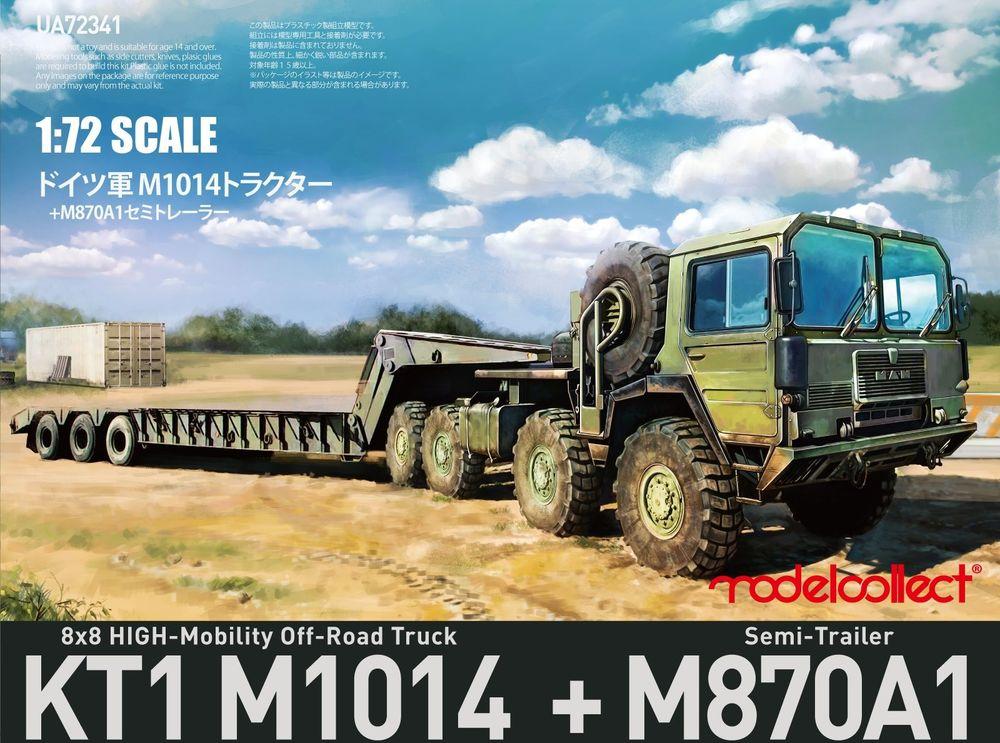 4589462477101 - German MAN KAT1M1014 8*8 HIGH-Mobility off-road truck with M870A1 semi-trailer