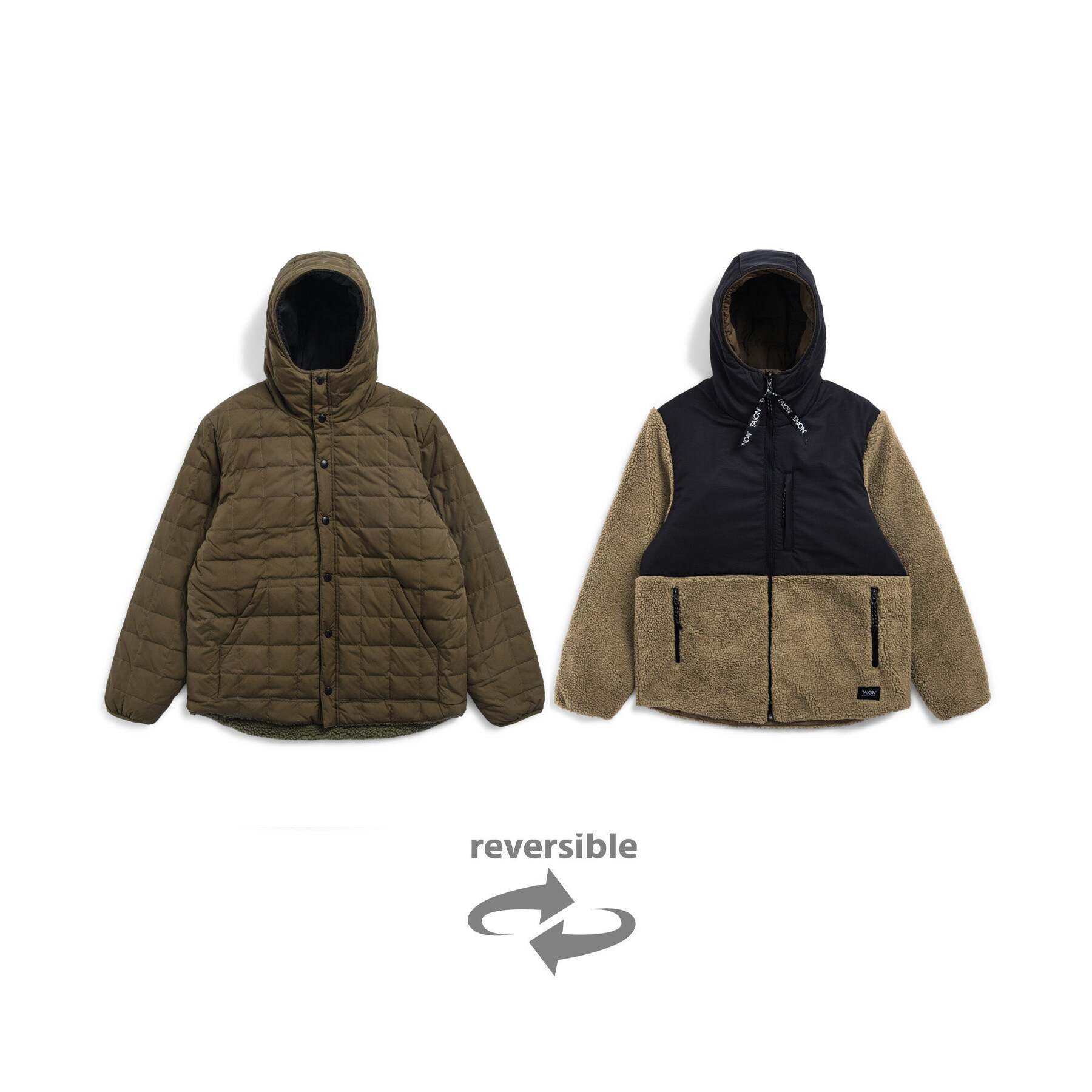 4589739128101 - Reversible Daunenjacke mit Kapuze Mountain