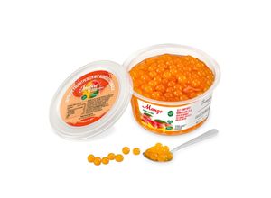 4710007520314 - Bubble Tea Bubbles Mango Fruit Pearls im Becher 450 g - Inhalt 2 Flaschen