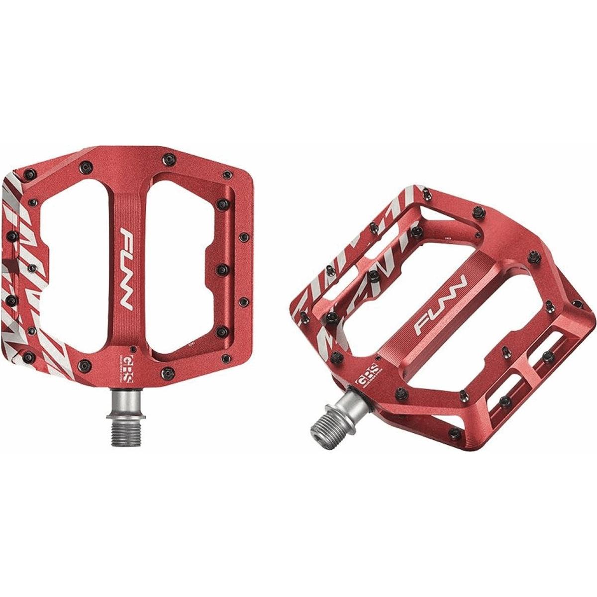 4710139330973 - FUNNDAMENTAL Aluminium Pedal in Rot mit GRS-System 102x105x17mm