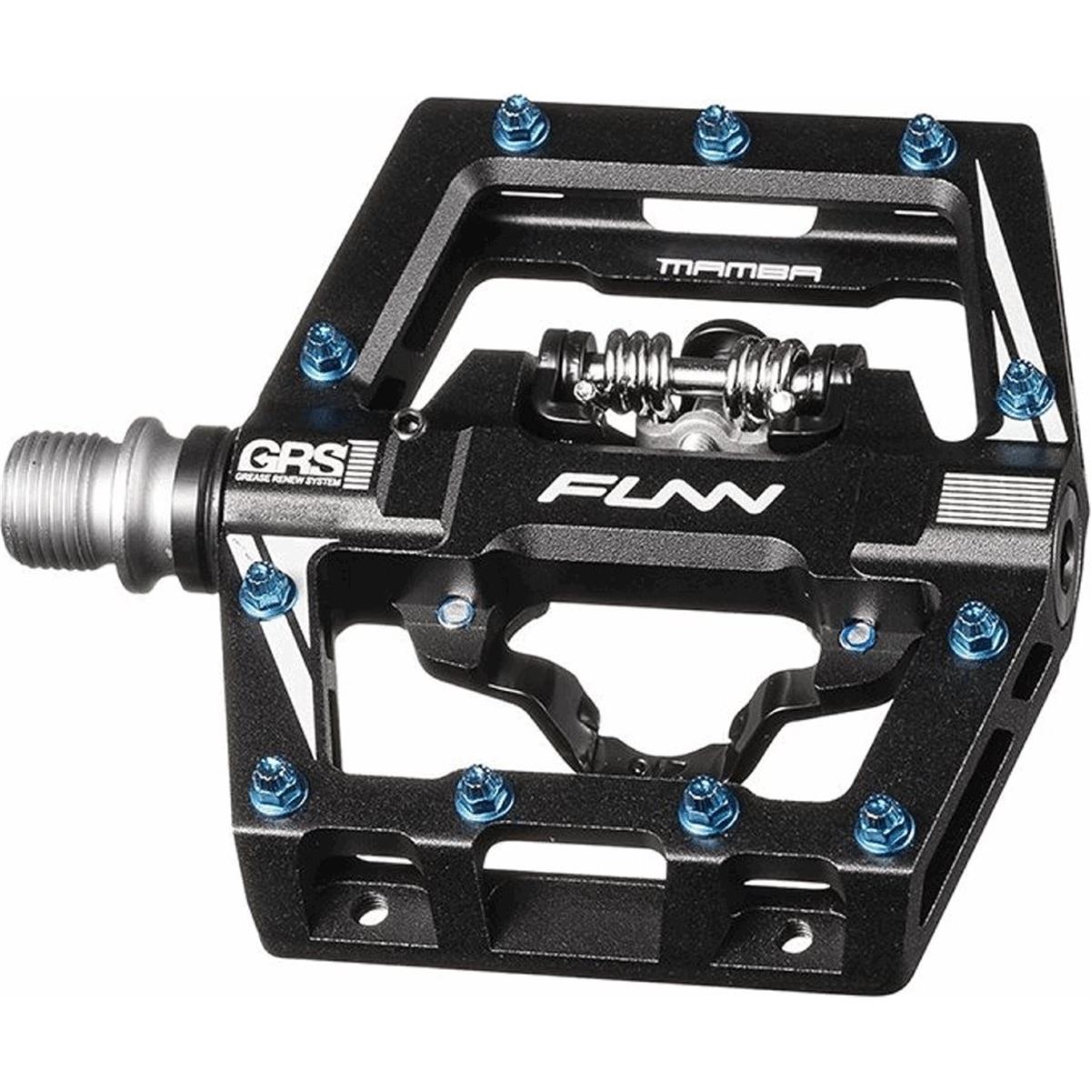 4710139333936 - Mamba S Pedal in Schwarz Blau Aluminium - SPD Flat Doppelnutzung 465g