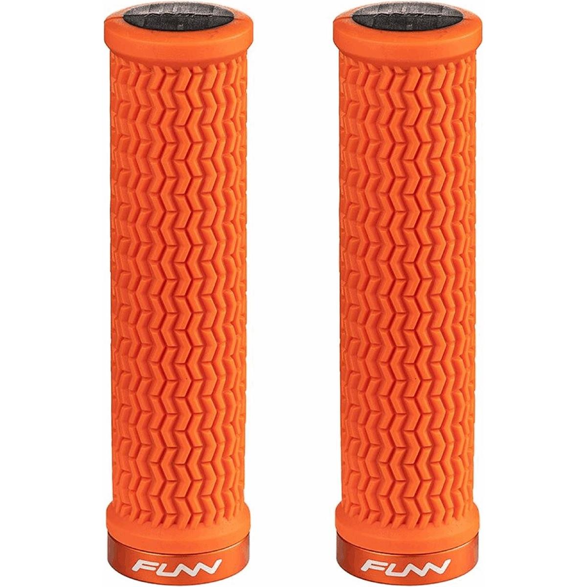 4710139334513 - HOLESHOT 31mm Griffe mit CNC-Aluminiumkragen Orange - FUNN