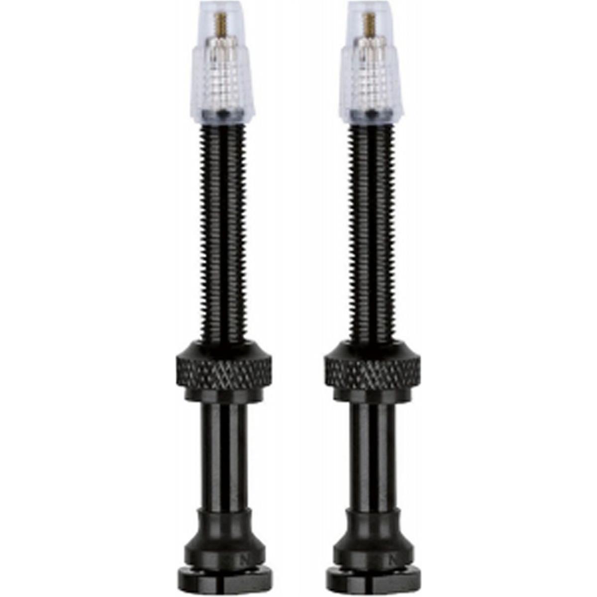 4710243881323 - Paar schwarze Aluminiumventile mit 60 mm Extender - Modell E0706B