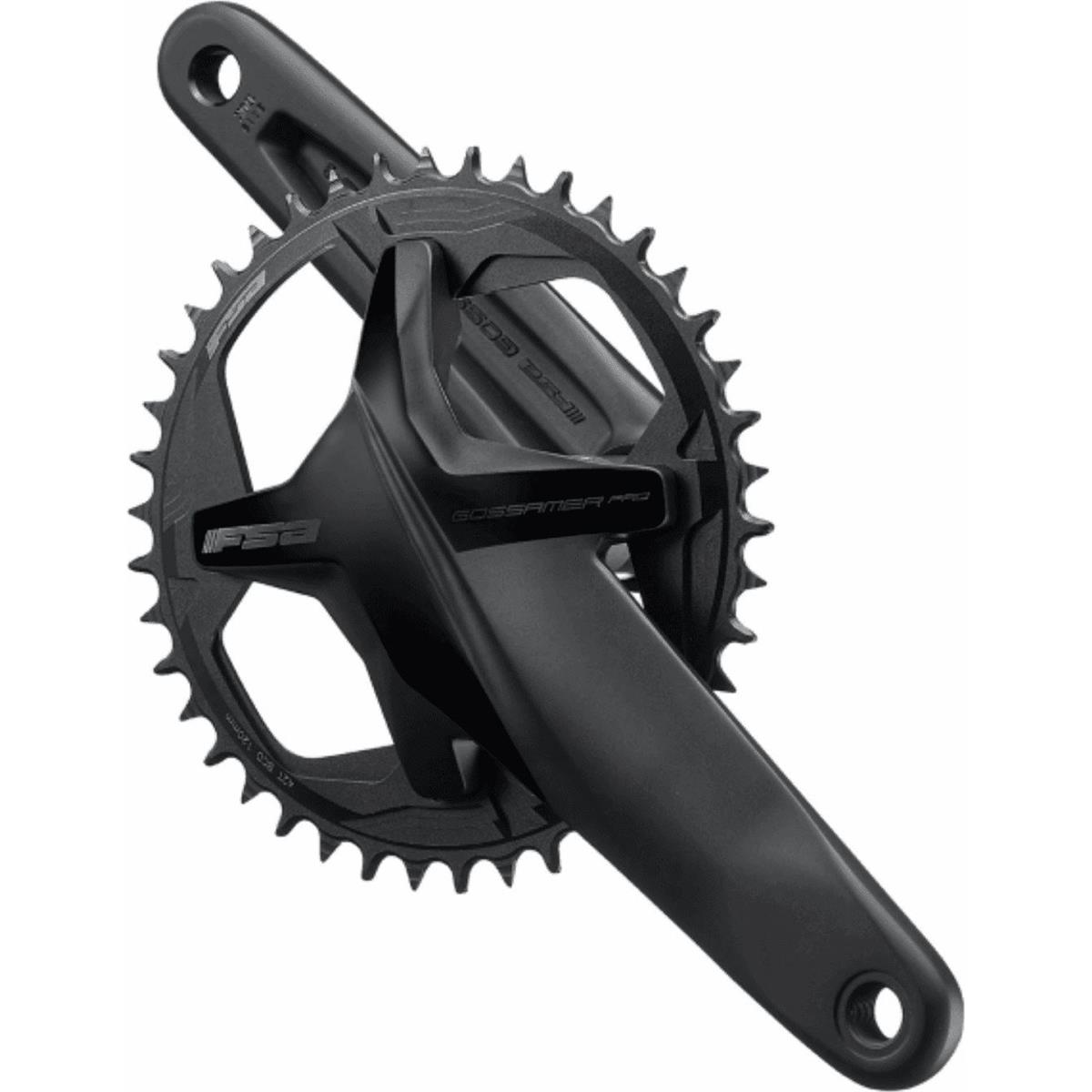 4710243900956 - Kurbelgarnitur Gossamer Pro 1x 42T 1725mm Aluminium Schwarz Gravel Rennrad 4710243900956 - Kurbelgarnitur Gossamer Pro 1x 42T 1725mm Aluminium Schwarz Gravel Rennrad