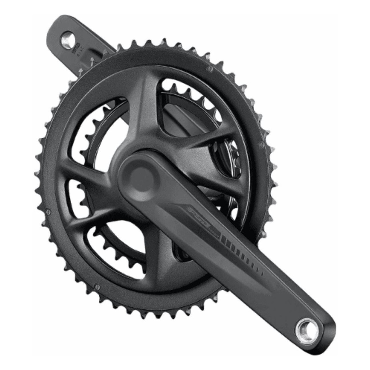 4710243909713 - Omega Megaexo Kurbelgarnitur 50x34 165mm 11v Aluminium Schwarz für Rennrad - Shimano & SRAM kompatibel 4710243909713 - Omega Megaexo Kurbelgarnitur 50x34 165mm 11v Aluminium Schwarz für Rennrad - Shimano & SRAM kompatibel